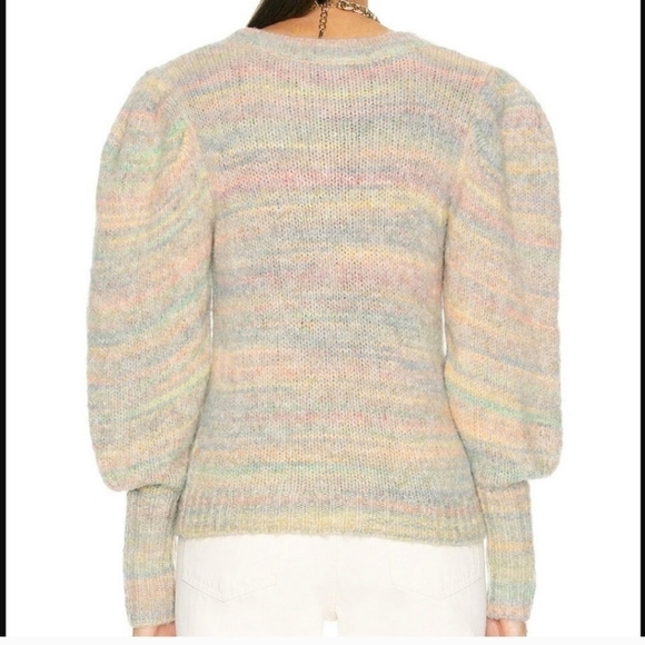 LoveShackFancy Aquarius Wool Blend Rainbow Sweater - Picture 3 of 14